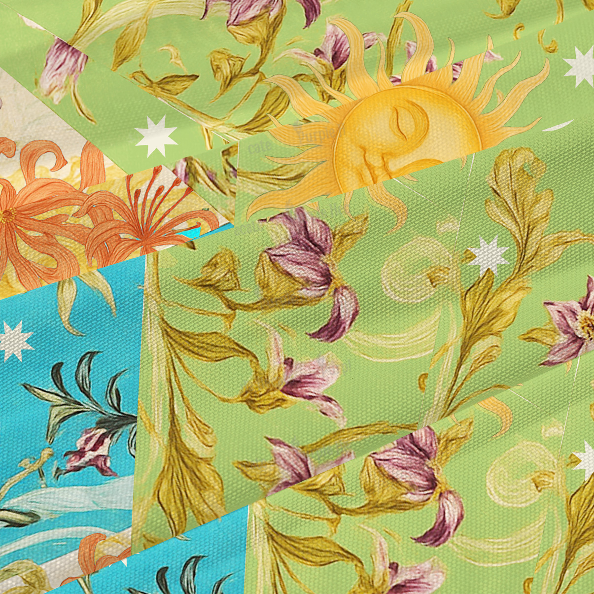 Purplehecate Sun Garden Maxi Tank Beachwear Dress