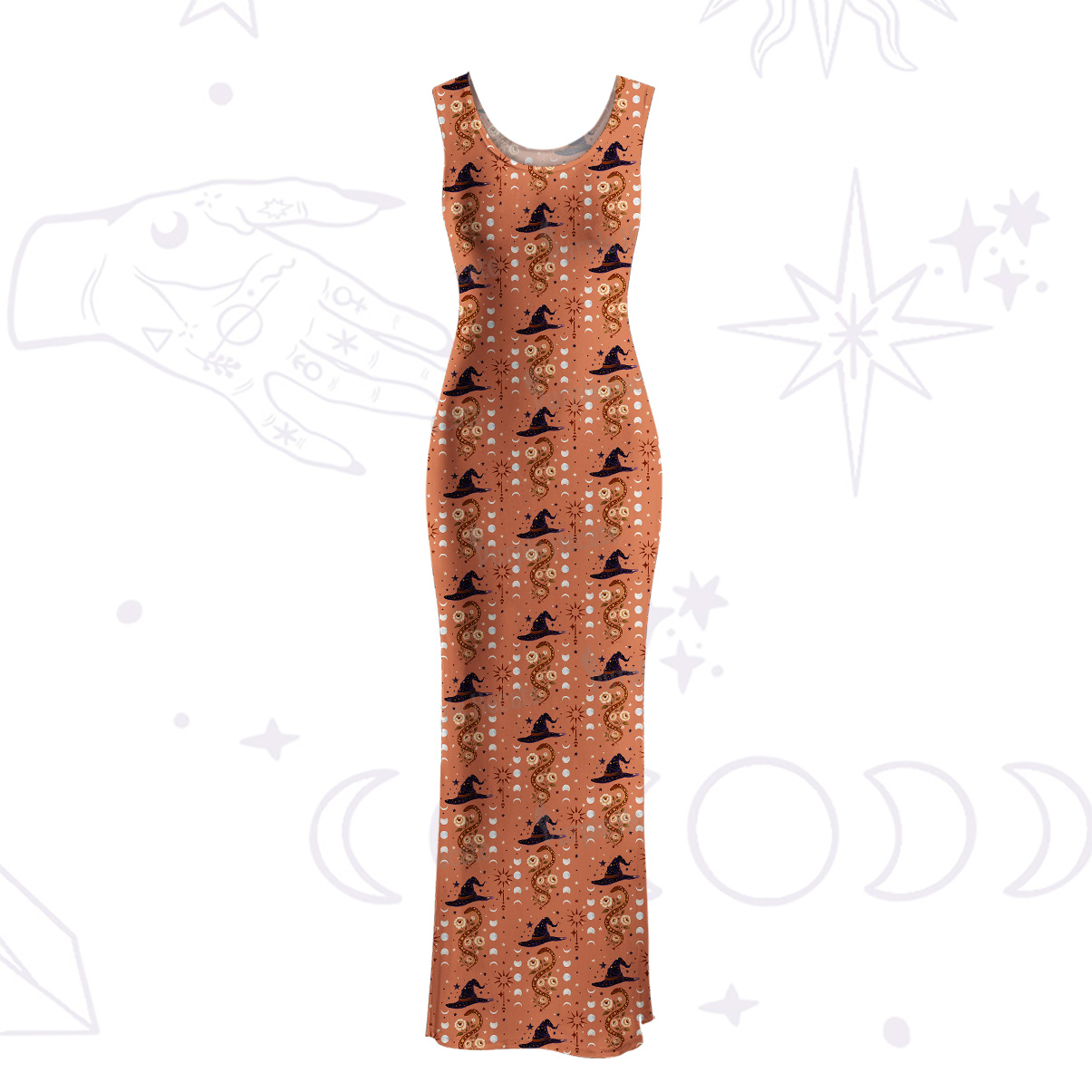 Purplehecate Witch's Enchantment Maxi Tank Beachwear Dress