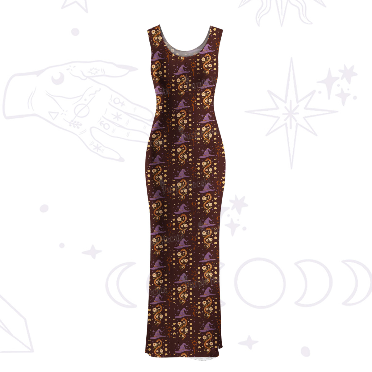 Purplehecate Witch's Enchantment Maxi Tank Beachwear Dress