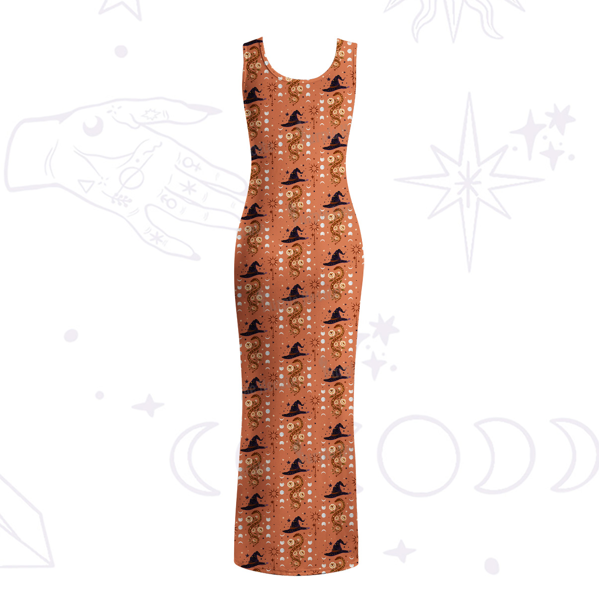 Purplehecate Witch's Enchantment Maxi Tank Beachwear Dress