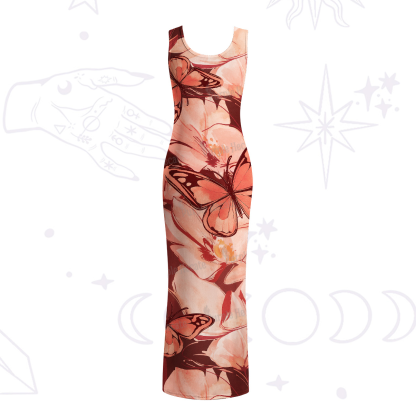 Purplehecate Metamorphosis Spell Maxi Tank Beachwear Dress