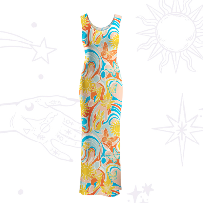 Purplehecate Summer Sanctuary Maxi Tank Beachwear Dress