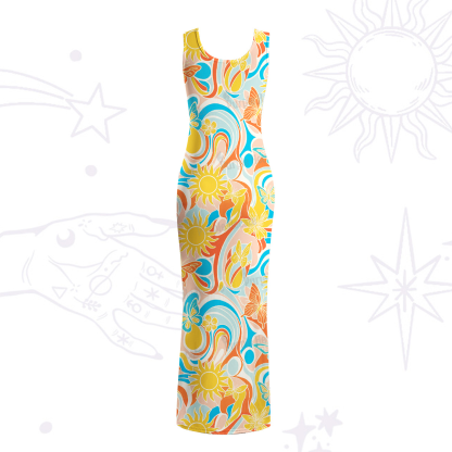 Purplehecate Summer Sanctuary Maxi Tank Beachwear Dress