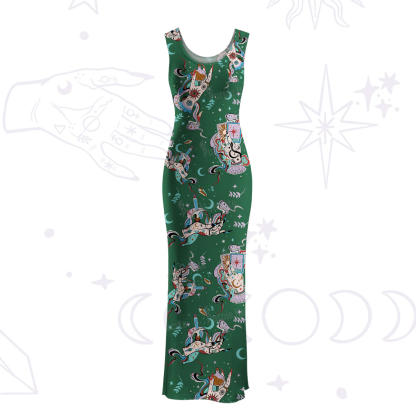 Purplehecate Astrological Secrets Maxi Tank Beachwear Dress