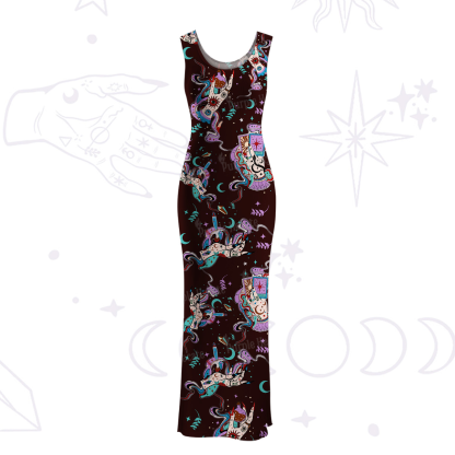 Purplehecate Astrological Secrets Maxi Tank Beachwear Dress