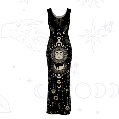 Purplehecate Lunar Eclipse Maxi Tank Beachwear Dress