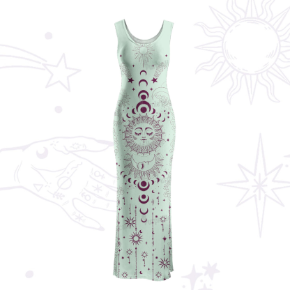Purplehecate Lunar Eclipse Maxi Tank Beachwear Dress
