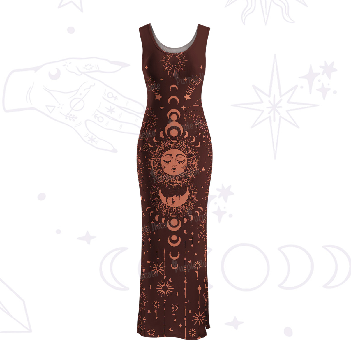 Purplehecate Lunar Eclipse Maxi Tank Beachwear Dress