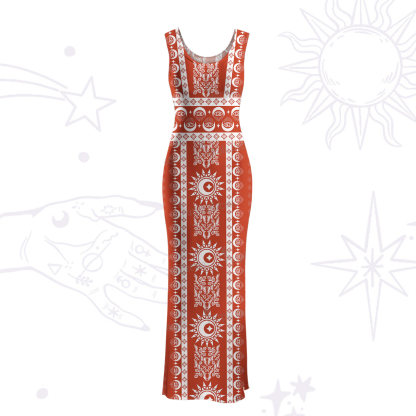 Purplehecate Visionary Sun Maxi Tank Beachwear Dress