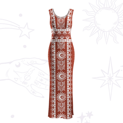 Purplehecate Visionary Sun Maxi Tank Beachwear Dress