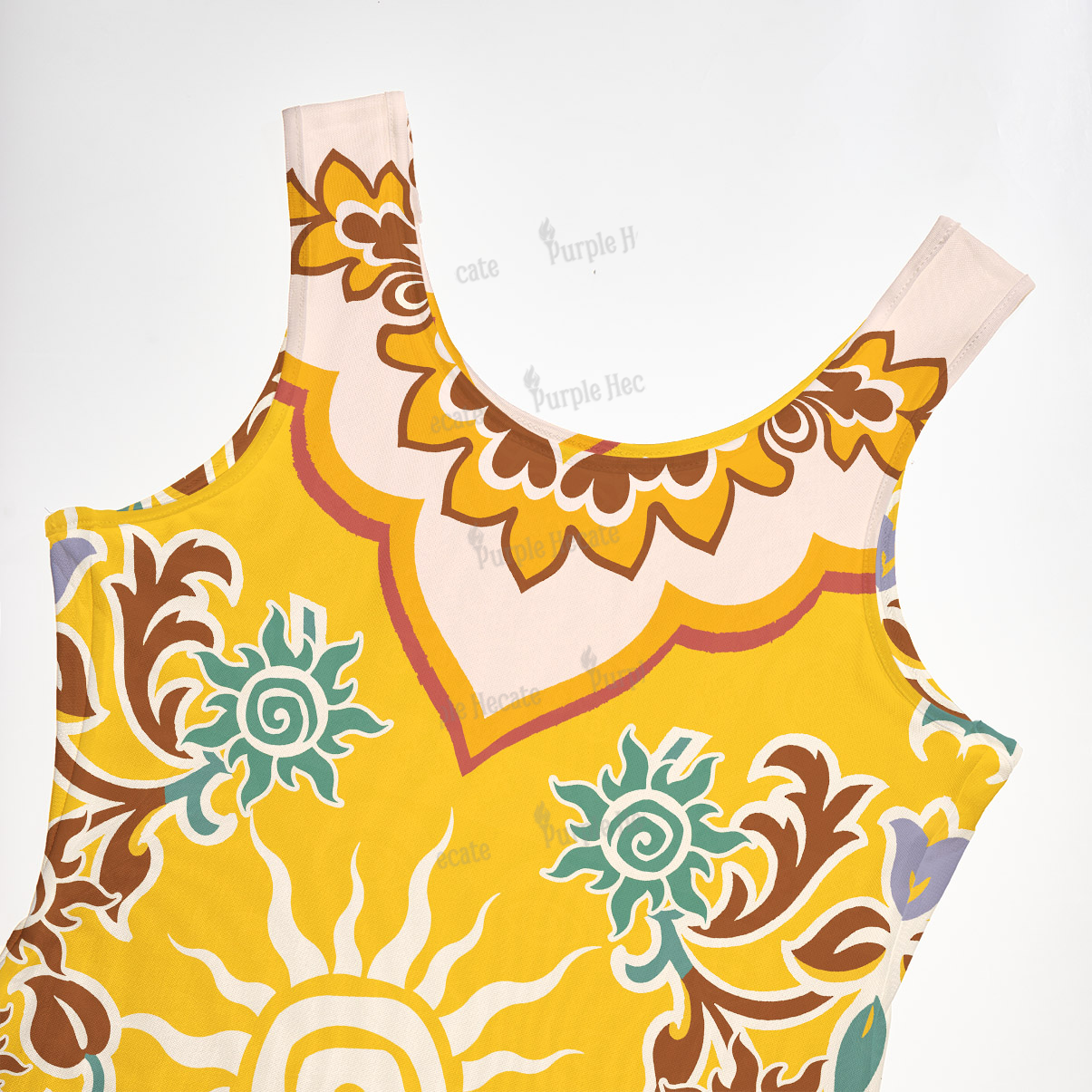 Purplehecate Solar Whispers Witch Maxi Tank Beachwear Dress