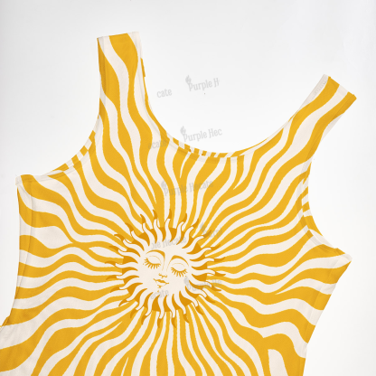 Purplehecate Radiance of the Sun Maxi Tank Beachwear Dress