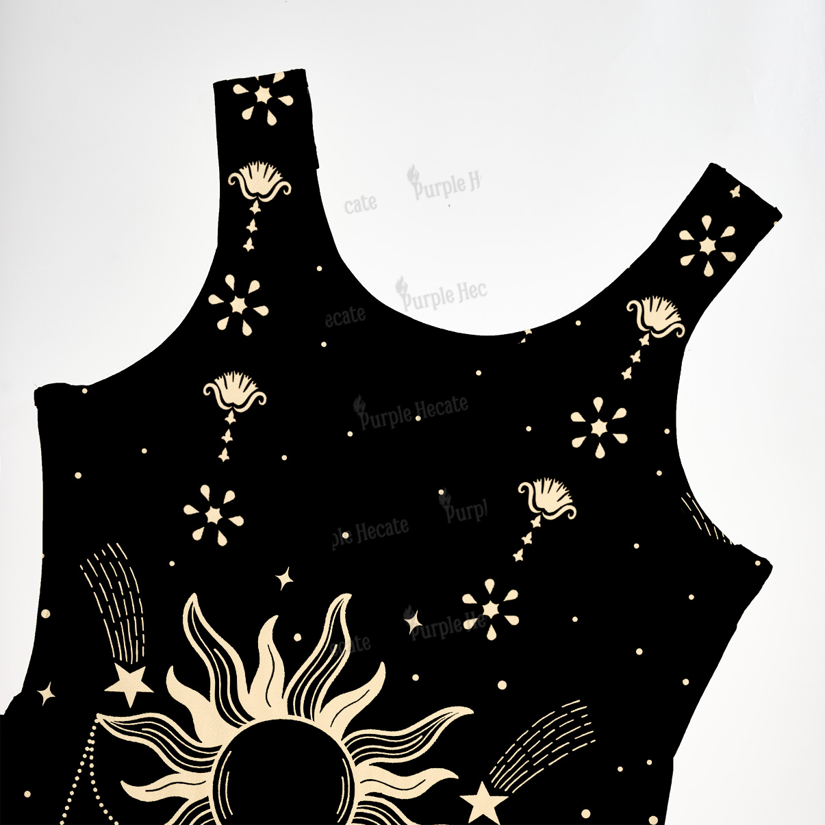 Purplehecate Solar Oracle Maxi Tank Beachwear Dress