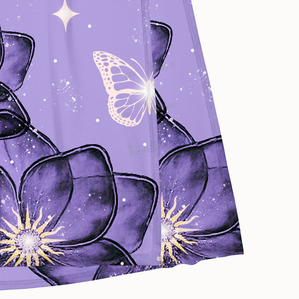 Purplehecate Moonlit Petals and Wings Maxi Tank Beachwear Dress