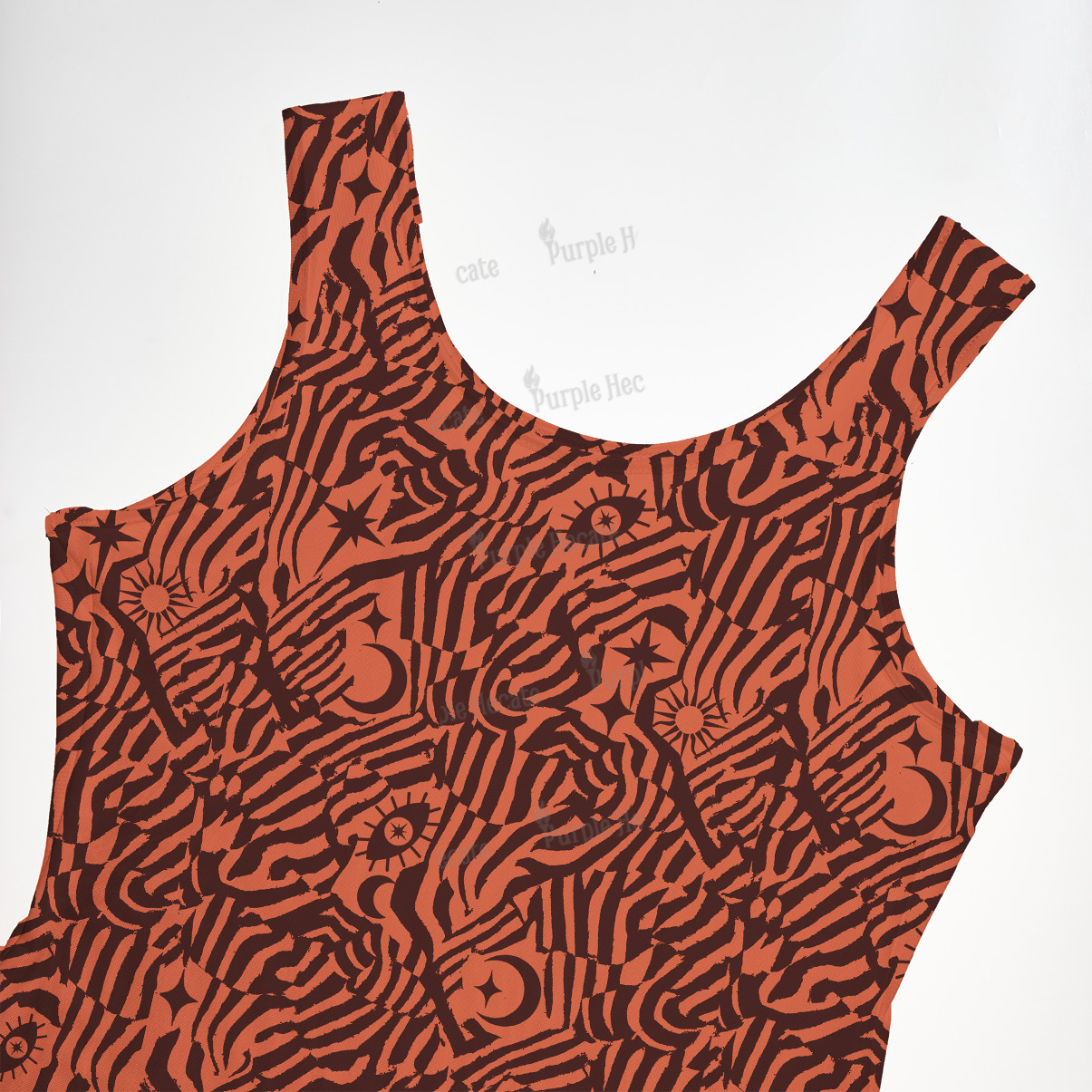 Purplehecate Runic Shadows Maxi Tank Beachwear Dress