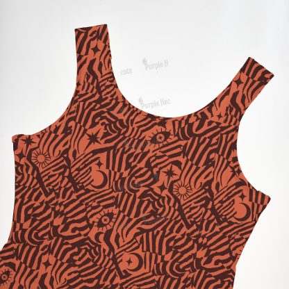 Purplehecate Runic Shadows Maxi Tank Beachwear Dress