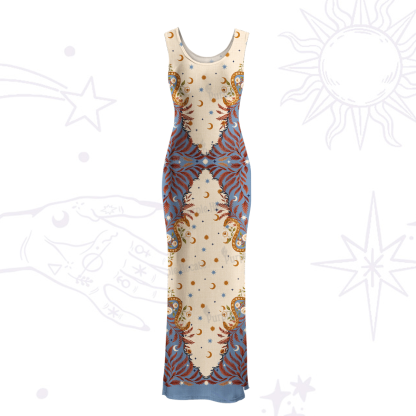 Purplehecate Celestial Ascension Maxi Tank Beachwear Dress