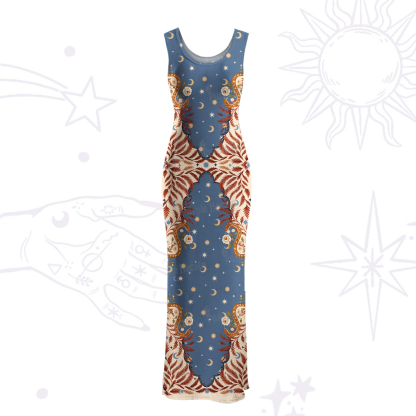 Purplehecate Celestial Ascension Maxi Tank Beachwear Dress