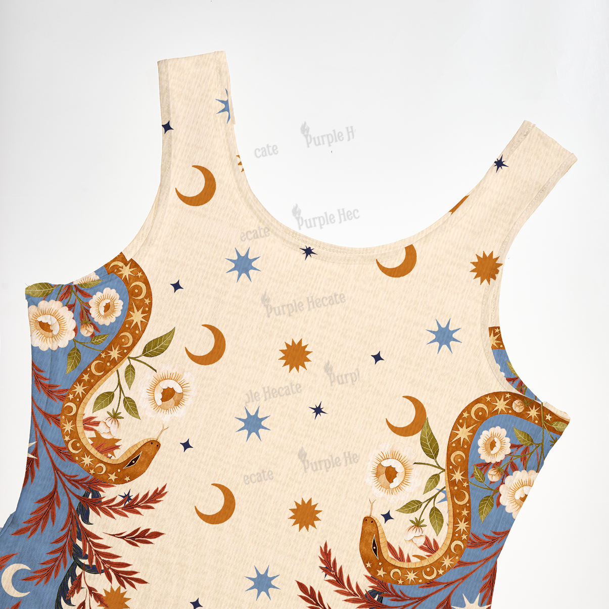 Purplehecate Celestial Ascension Maxi Tank Beachwear Dress