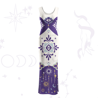 Purplehecate Celestial Oracle Maxi Tank Beachwear Dress