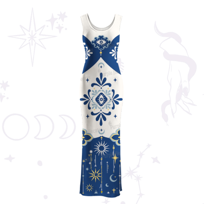 Purplehecate Celestial Oracle Maxi Tank Beachwear Dress