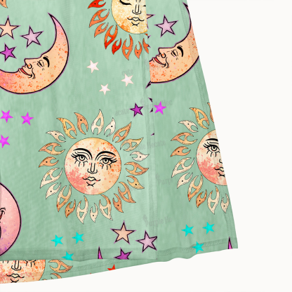 Purplehecate Dancing Suns and Lunar Dreams  Maxi Tank Beachwear Dress