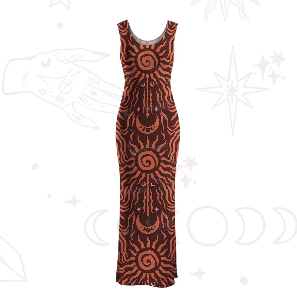 Purplehecate Solar Ritual Maxi Tank Beachwear Dress
