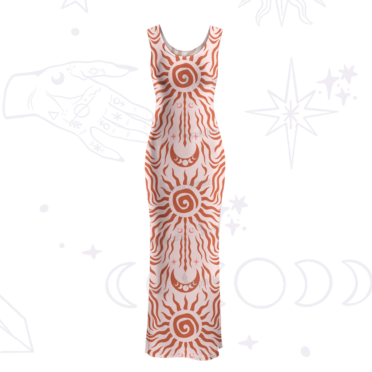 Purplehecate Solar Ritual Maxi Tank Beachwear Dress