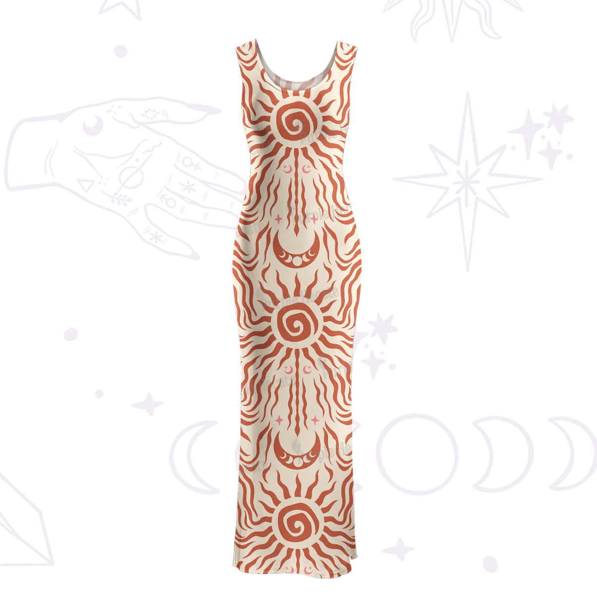 Purplehecate Solar Ritual Maxi Tank Beachwear Dress