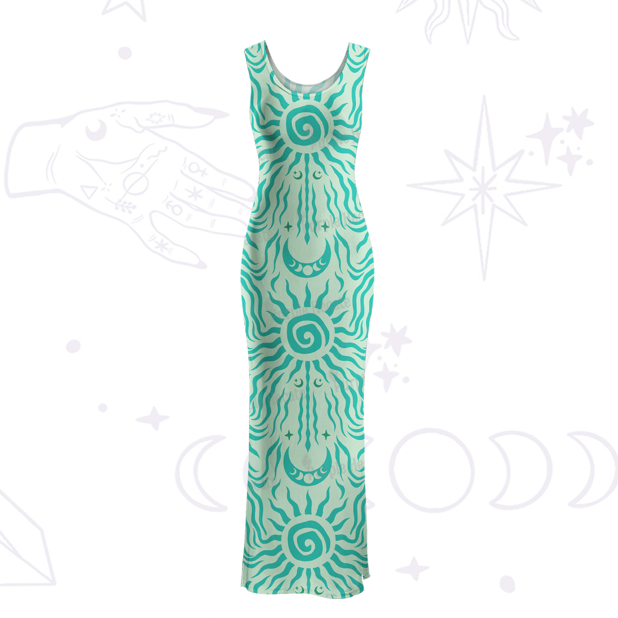 Purplehecate Solar Ritual Maxi Tank Beachwear Dress