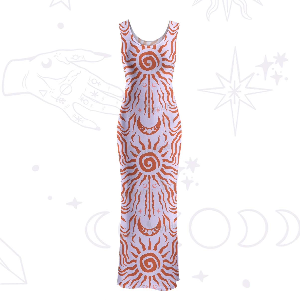 Purplehecate Solar Ritual Maxi Tank Beachwear Dress