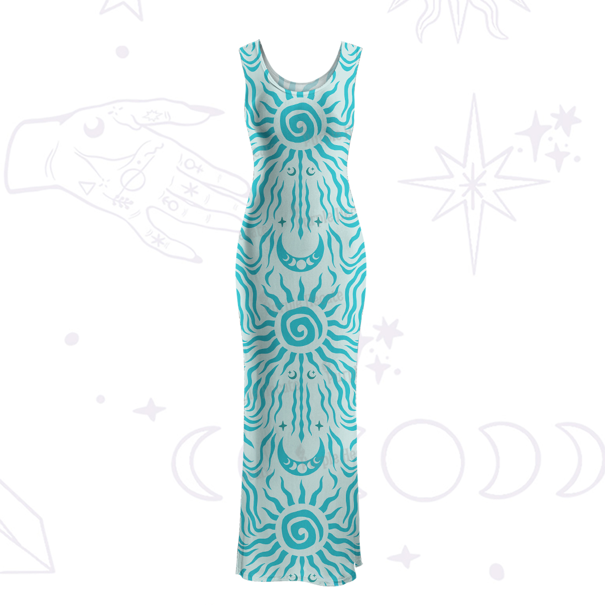 Purplehecate Solar Ritual Maxi Tank Beachwear Dress