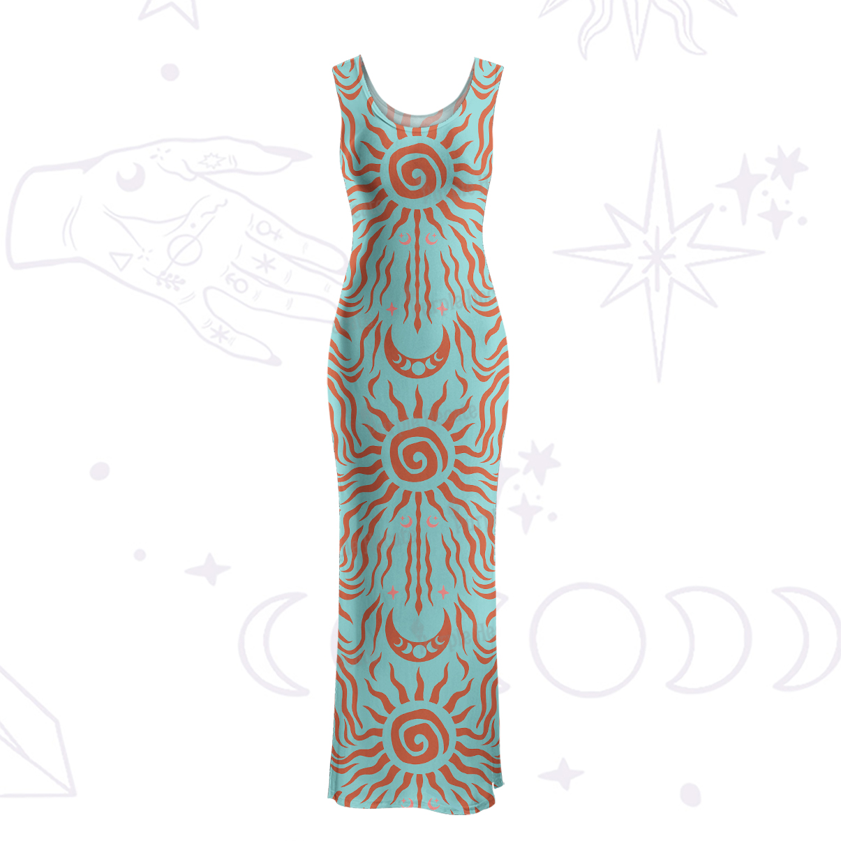 Purplehecate Solar Ritual Maxi Tank Beachwear Dress