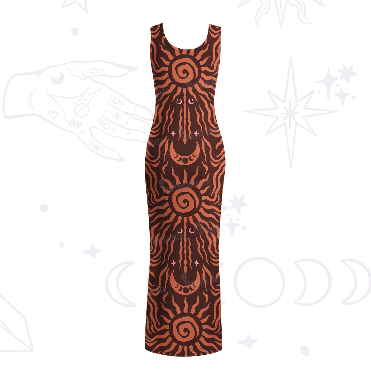Purplehecate Solar Ritual Maxi Tank Beachwear Dress