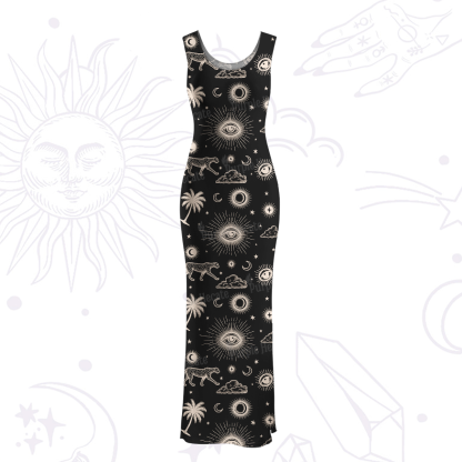 Purplehecate Eye of the Universe Maxi Tank Beachwear Dress
