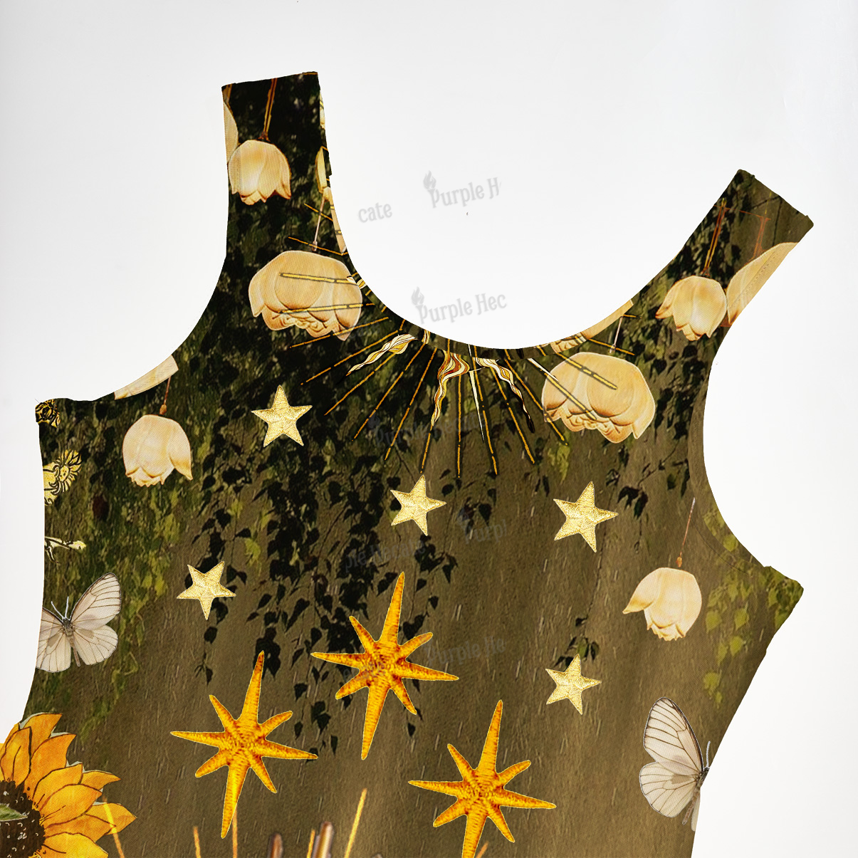 Purplehecate Garden of the Celestial Witch Maxi Tank Beachwear Dress