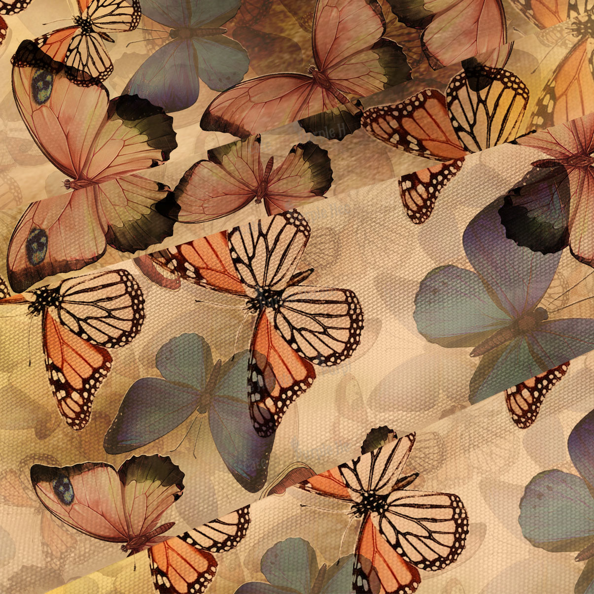 Purplehecate Monarch Butterfly Print Maxi Tank Beachwear Dress