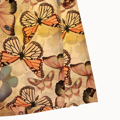 Purplehecate Monarch Butterfly Print Maxi Tank Beachwear Dress