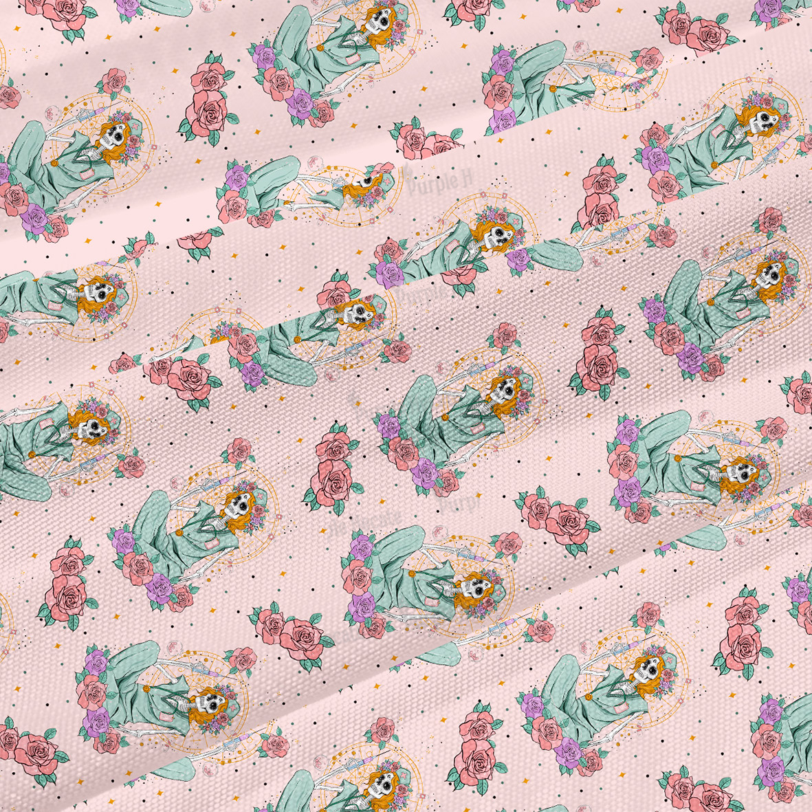 Purplehecate The Skeleton Nurse Maxi Tank Beachwear Dress