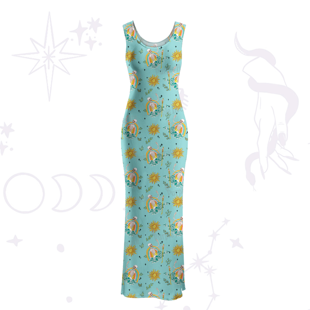 Purplehecate The Audacity Maxi Tank Beachwear Dress