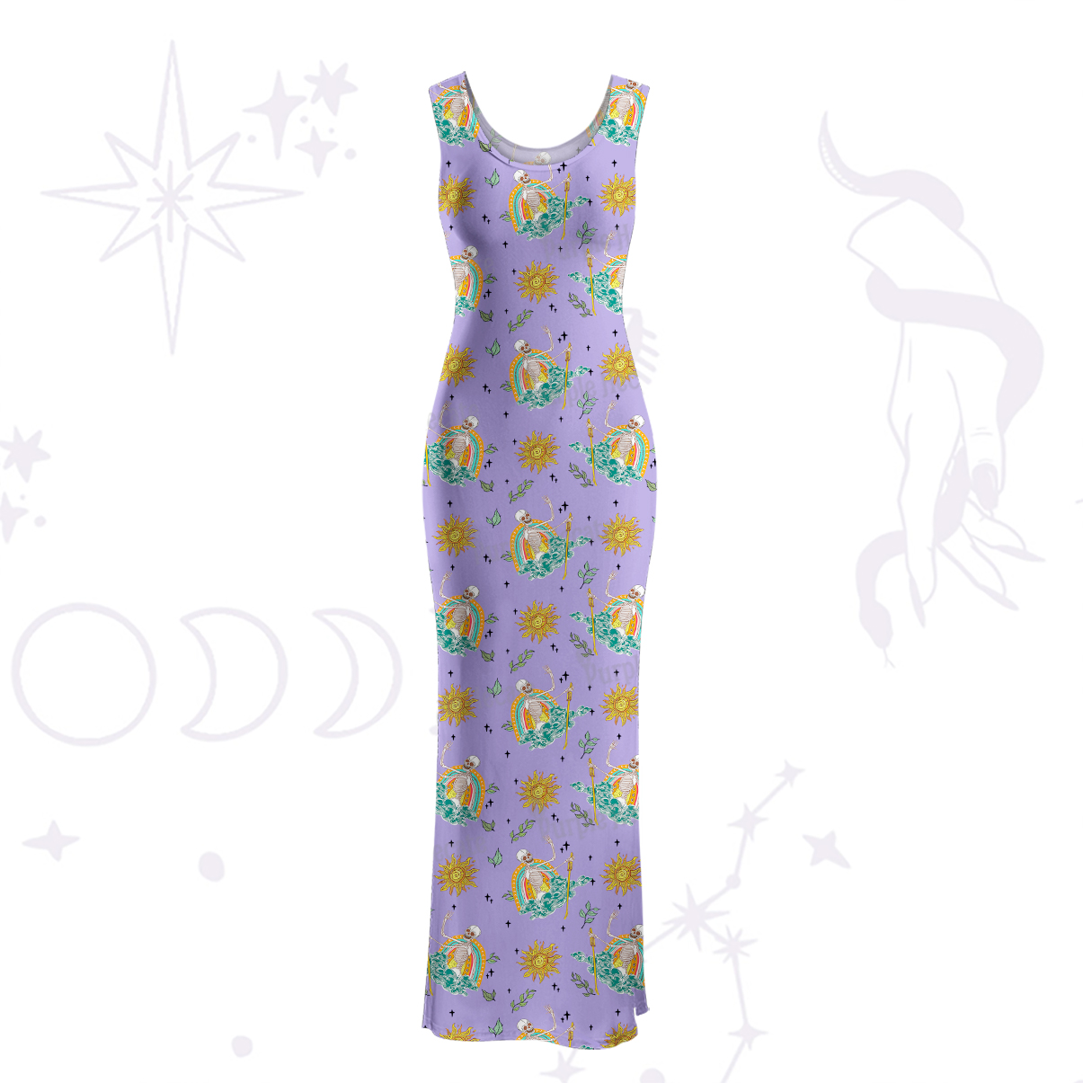 Purplehecate The Audacity Maxi Tank Beachwear Dress