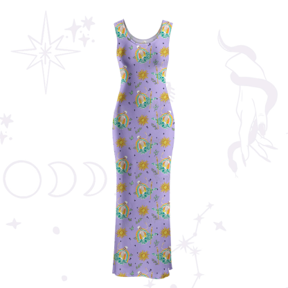 Purplehecate The Audacity Maxi Tank Beachwear Dress