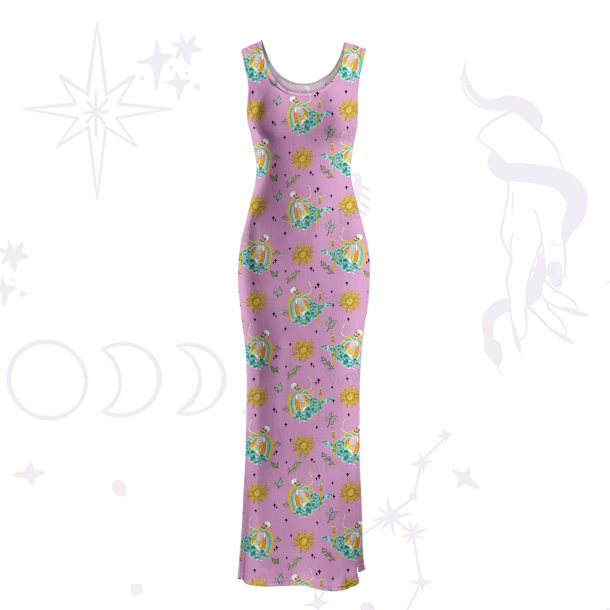 Purplehecate The Audacity Maxi Tank Beachwear Dress