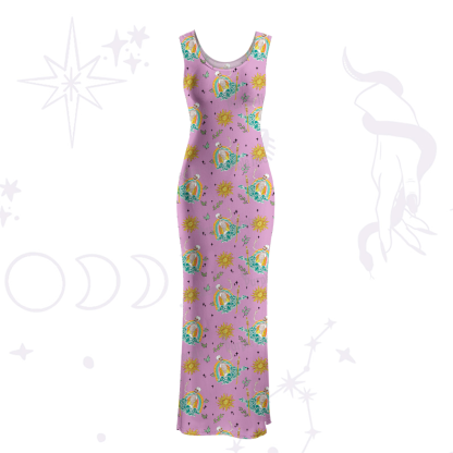 Purplehecate The Audacity Maxi Tank Beachwear Dress