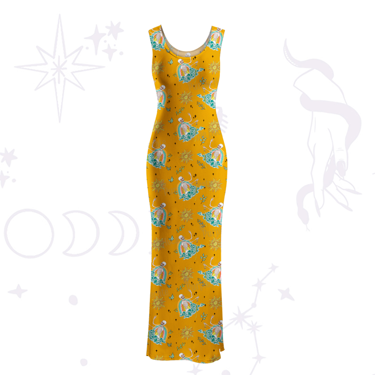 Purplehecate The Audacity Maxi Tank Beachwear Dress