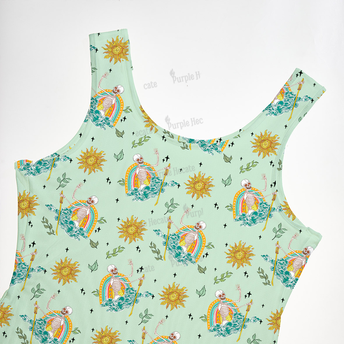 Purplehecate The Audacity Maxi Tank Beachwear Dress