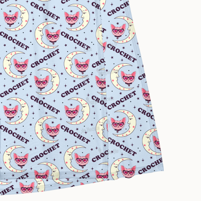 Purplehecate Cat Crochet Maxi Tank Beachwear Dress