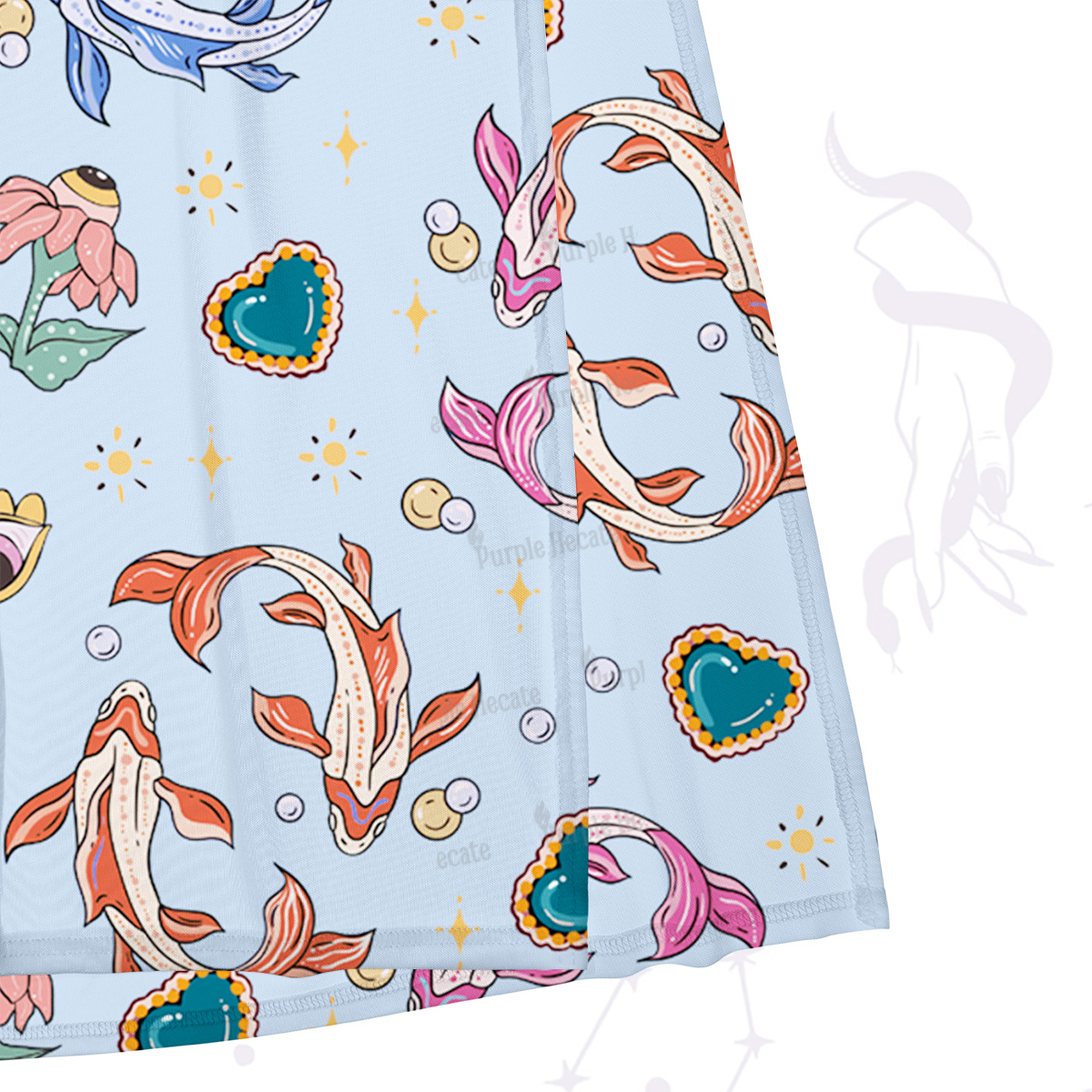 Purplehecate Pisces Spirit Zodiac Maxi Tank Beachwear Dress