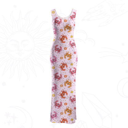 Purplehecate The Cancer Zodiac Maxi Tank Beachwear Dress