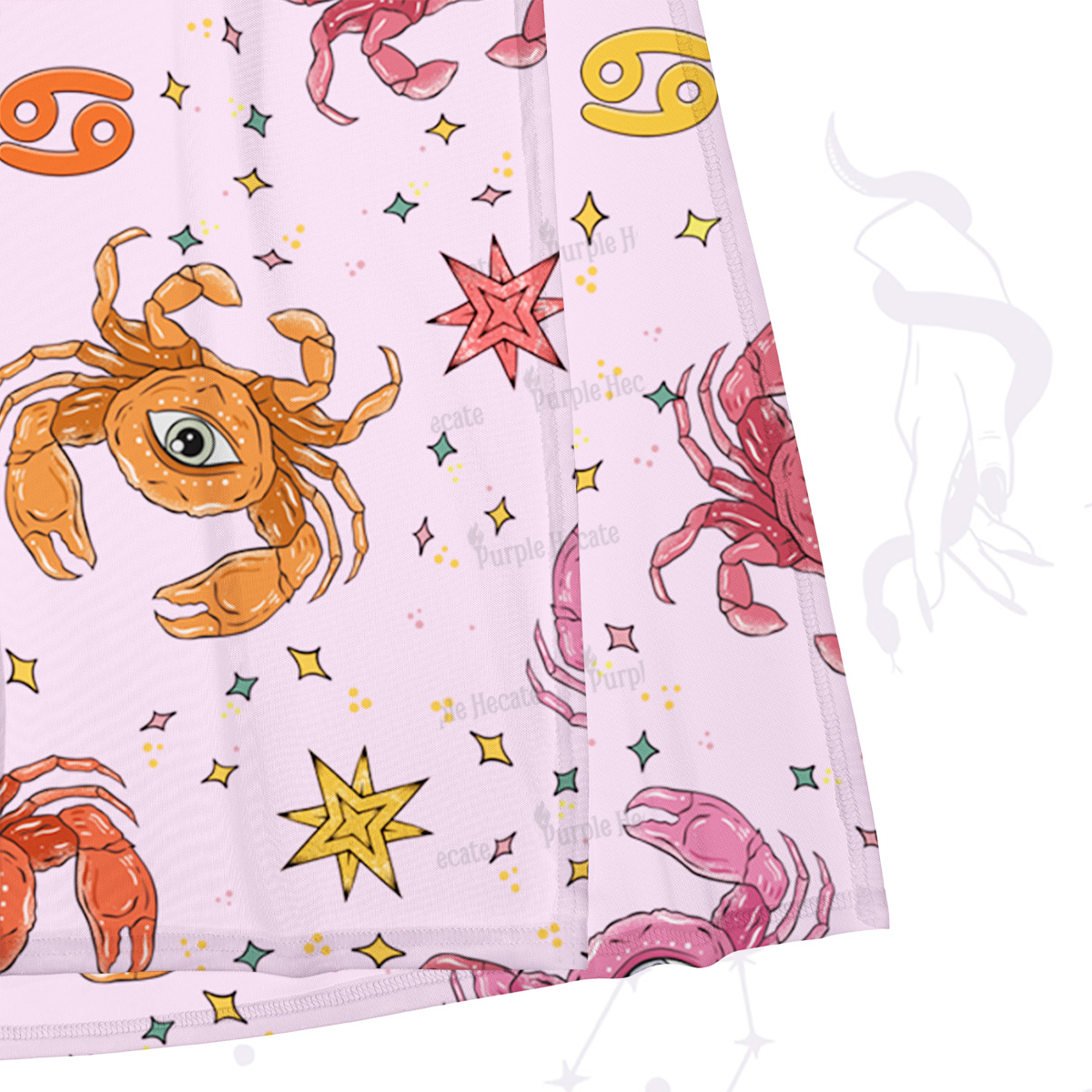 Purplehecate The Cancer Zodiac Maxi Tank Beachwear Dress